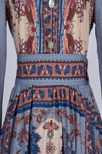 Load image into Gallery viewer, Isabella set- Floral print long sleeve shirt and skirt set
