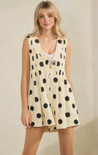 Load image into Gallery viewer, Relaxed fit polka dot romper
