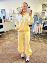 Load image into Gallery viewer, Buttery yellow scuba soft cocoon pants two piece set
