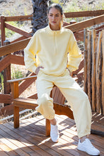 Load image into Gallery viewer, Buttery yellow scuba soft cocoon pants two piece set
