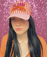 Load image into Gallery viewer, RESTOCK!!!Easy tiger striped pink and dark coral hat
