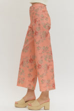 Load image into Gallery viewer, Melisa- Floral pattern mid-rise ankle-length pants
