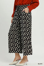 Load image into Gallery viewer, UMGEE Black wide leg polka dot trouser
