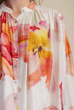 Load image into Gallery viewer, Natali- Floral print voluminous button up blouse

