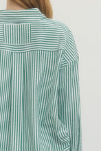 Load image into Gallery viewer, Nina-Kelly Green oversized button down top
