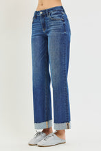 Load image into Gallery viewer, RISEN JEANS-  MID RISE ANKLE STRAIGHT CUFFED HEM JEANS PSA21978
