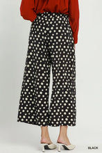 Load image into Gallery viewer, UMGEE Black wide leg polka dot trouser
