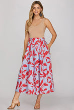 Load image into Gallery viewer, Resort inspired midi length two piece skirt set
