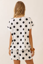 Load image into Gallery viewer, Polka Dot two piece shorts Set
