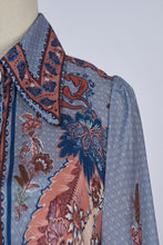 Load image into Gallery viewer, Isabella set- Floral print long sleeve shirt and skirt set
