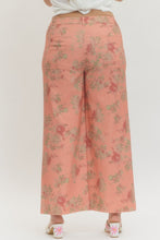 Load image into Gallery viewer, Plus Melisa-Floral pattern mid-rise ankle-length pants

