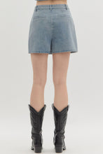 Load image into Gallery viewer, DOLLY skort - washed denim skort
