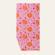 Darling effect- XL Quick-Dry Beach Towel–Poppin' Petals Hot Pink