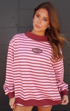 Load image into Gallery viewer, Delta Stripe Mockneck Sweatshirt
