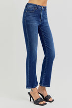 Load image into Gallery viewer, PLUS RISEN JEANS- Tummy Control  High Rise dark wash cropped kick flare RDP5946X
