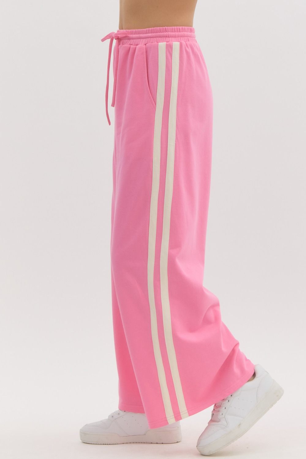 BEPY - Pink french terry side stripe sweatpants – Shop BEPY - Pink french terry side stripe sweatpants – Shop