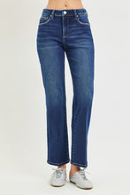 Load image into Gallery viewer, RISEN JEANS- Tummy Control Dark wash straight cut jeans
