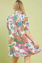 Load image into Gallery viewer, UMGEE- Jacquard polo neck printed dress
