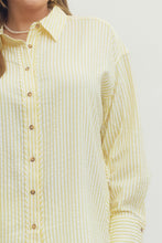 Load image into Gallery viewer, Curvy sized Nina-Butter Yellow oversized button down top
