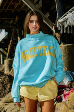 Load image into Gallery viewer, DILLYDALLY- LOLLY GAG | Reversible Mockneck Sweatshirt: Blue
