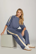 IRENE- Two piece side stripe sporty chic set