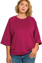 Load image into Gallery viewer, PLUS Cabernet SCUBA 3/4 SLEEVE PULLOVER
