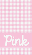 Load image into Gallery viewer, Personalized Gingham Beach Towel - ( 2 weeks from order)
