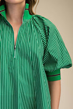 Load image into Gallery viewer, Mock Neck Band Puff Sleeve Mini Dress
