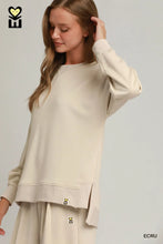Load image into Gallery viewer, UMGEE -LUXEKNIT collection elegant Ecru wide leg two piece set
