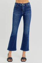 Load image into Gallery viewer, PLUS RISEN JEANS- Tummy Control  High Rise dark wash cropped kick flare RDP5946X
