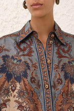 Load image into Gallery viewer, Isabella set- Floral print long sleeve shirt and skirt set
