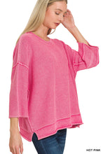 Load image into Gallery viewer, Lightweight washed pink boxy sweater
