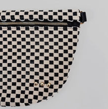 Load image into Gallery viewer, Pretty Simple-Westlyn Woven Black checkered  Guitar strap Bum Bag
