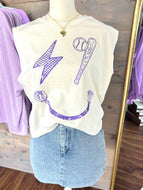 BALL TIME - sleeveless vintage wash ball time sleeveless tee