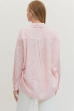 Load image into Gallery viewer, Nina-Pink oversized button down top
