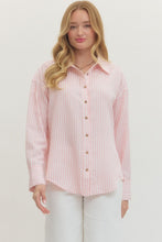 Load image into Gallery viewer, Nina-Pink oversized button down top
