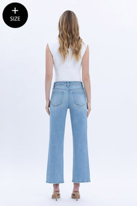 LOVERVET - High Rise Ankle studded slim wide leg Jeans LV1964