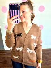 Load image into Gallery viewer, Western print knit button down cardigan
