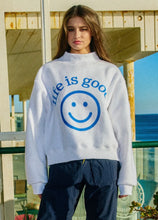Load image into Gallery viewer, 2 in 1 Reversible mock neck - You are exactly / Life is Good
