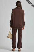 Load image into Gallery viewer, Plus Allie- Chocolate 2 piece French Terry Jogger set
