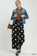 Load image into Gallery viewer, UMGEE Black wide leg polka dot trouser
