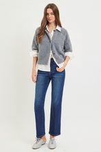 Load image into Gallery viewer, RISEN JEANS- Tummy Control Dark wash straight cut jeans

