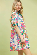 Load image into Gallery viewer, UMGEE- Jacquard polo neck printed dress
