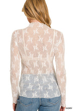 Load image into Gallery viewer, Ivory see through layering top
