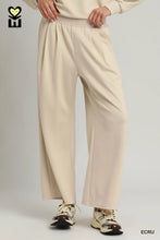 Load image into Gallery viewer, UMGEE -LUXEKNIT collection elegant Ecru wide leg two piece set
