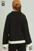 Load image into Gallery viewer, UMGEE- Luxeknit Black elegant two piece wide leg set
