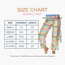 Load image into Gallery viewer, POPPY &amp; PINE - Bold Purple Polka dot barrel pants
