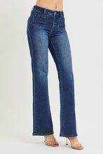 Load image into Gallery viewer, PLUS RISEN JEANS- Dark wash flare front pocket jeans PF21888 DARK
