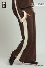 Load image into Gallery viewer, PLUS UMGEE- Luxeknit Coco Brown elegant two piece wide leg set
