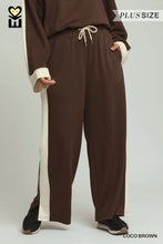 Load image into Gallery viewer, PLUS UMGEE- Luxeknit Coco Brown elegant two piece wide leg set
